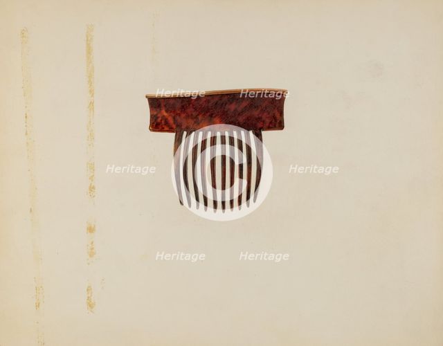 Comb, c. 1940. Creator: Irene Lawson.