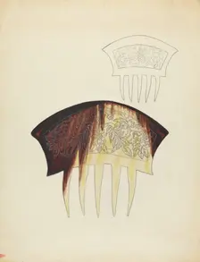 Comb, c. 1940. Creator: Margaret Concha