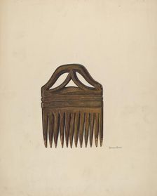 Comb (For Horses Manes and Tails), c. 1938. Creator: H. Langden Brown