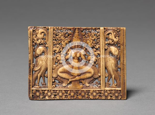 Comb Panel with a Seated Devi, 1600s. Creator: Unknown.