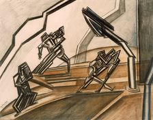 Combat No.2. Creator: Percy Wyndham Lewis (1882-1957)