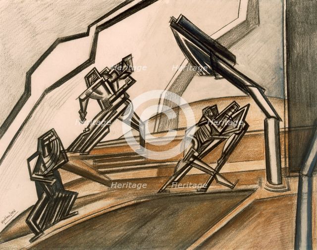 Combat No.2. Creator: Percy Wyndham Lewis (1882-1957).