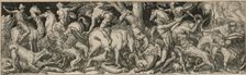 Combat of Men and Animals, 1550/1572. Creator: Etienne Delaune