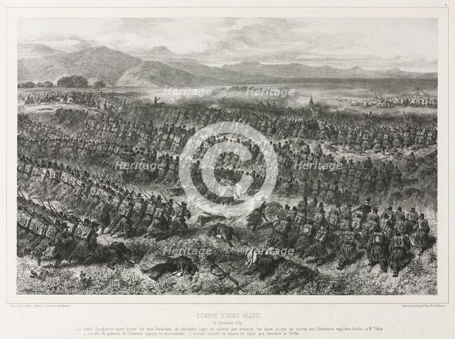 Combat of Oued-alleg, 31 December 1839, 1840. Creator: Auguste Raffet (French, 1804-1860).