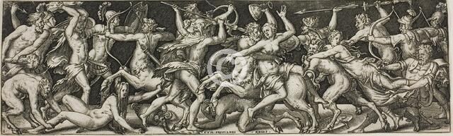 Combat of Centaurs and Lapiths, 1550/1572. Creator: Etienne Delaune.