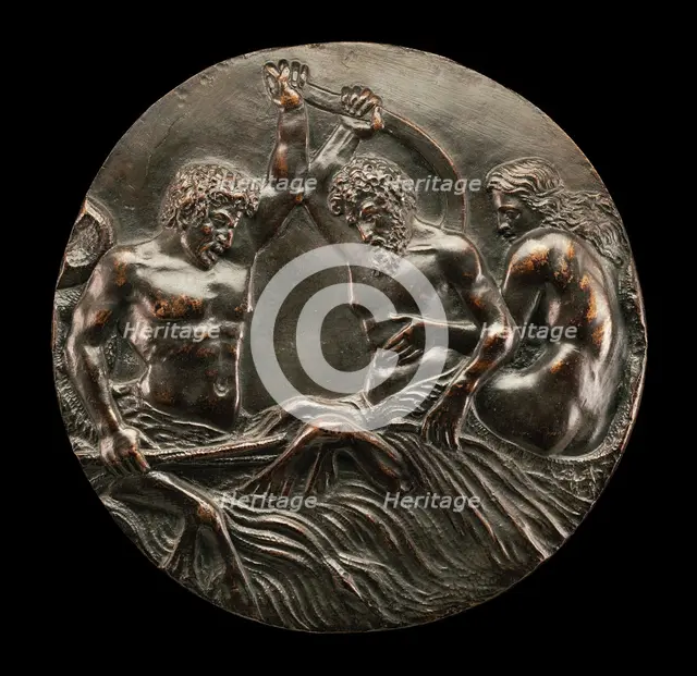Combat of Ichthyocentaurs, early 16th century. Creator: Unknown.
