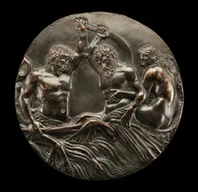Combat of Ichthyocentaurs, early 16th century. Creator: Unknown