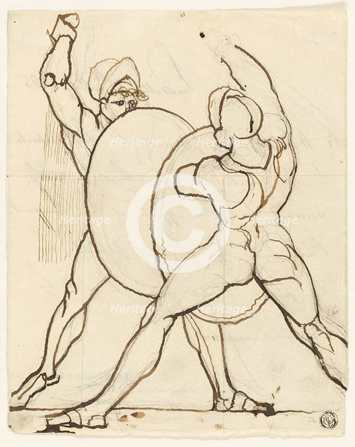 Combat of Two Greeks, c. 1805. Creator: Henry Fuseli.