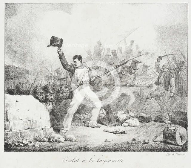 Combat à la Baionette, between 1825 and 1829. Creator: Auguste Raffet.