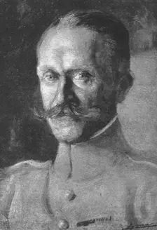 Combat Aerien; Le general Duval, commandant l'Aeronautique aux armees 1918. Creator: L Jonas