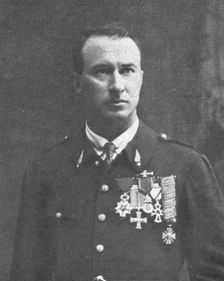 'Combat Aerien; Parmi les forces alliees aerienes; Maurice Boyau, tue le 16 septembre 1918 1918. Creator: Unknown
