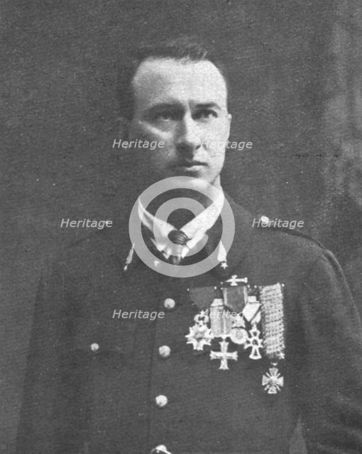 ''Combat Aerien; Parmi les forces alliees aerienes; Maurice Boyau, tue le 16 septembre 1918', 1918. Creator: Unknown.