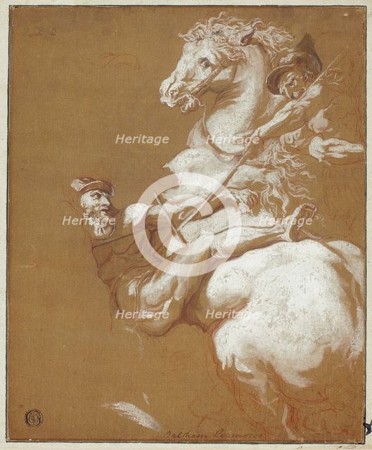 Combat Between Horseman and Footsoldier, n.d. Creator: Unknown.