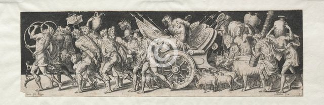 Combats and Triumphs No. 2: Triumphant March. Creator: Etienne Delaune (French, 1518/19-c. 1583).