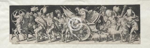 Combats and Triumphs No. 2: Triumphant March. Creator: Etienne Delaune (French, 1518/19-c. 1583).