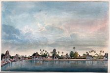 Combaconum: the holy tank at the Shiva temple in Combaconum, south west view, (between 1800 & 1899?) Creator: Unknown