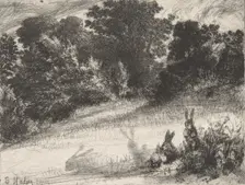 Combe Bottom, 1860., 1860. Creator: Francis Seymour Haden