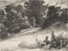 Combe Bottom, 1860., 1860. Creator: Francis Seymour Haden