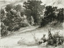Combe Bottom, 1860. Creator: Francis Seymour Haden