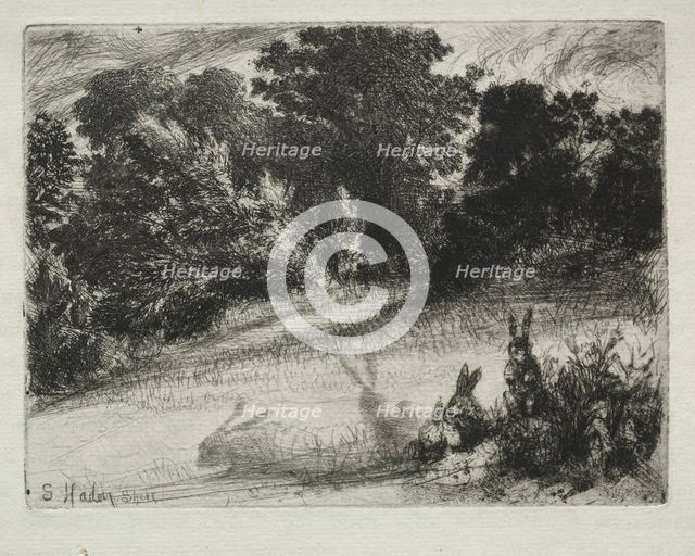 Combe Bottom. Creator: Francis Seymour Haden (British, 1818-1910).