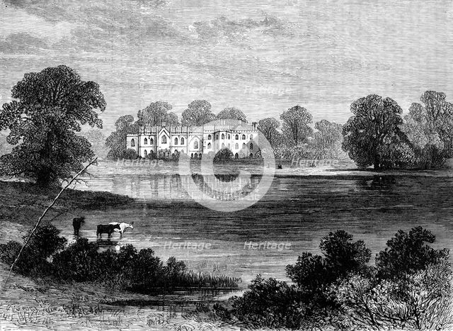 Combermere Abbey, Cheshire, the temporary residence of the Empress of Austria, 1881. Creator: Unknown.