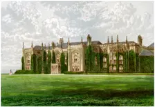 Combermere Abbey, Shropshire, home of Viscount Combermere, c1880