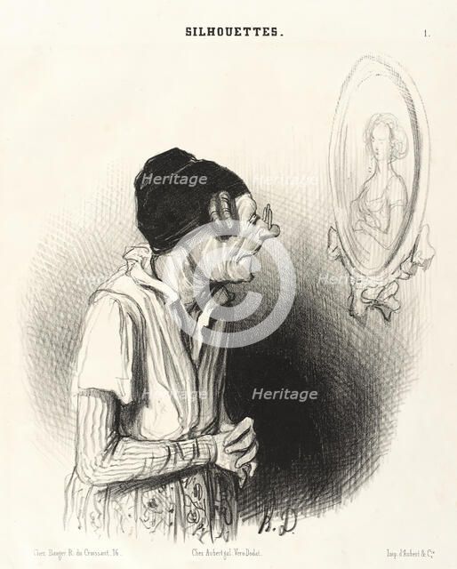 Combien je regrette..., 1840. Creator: Honore Daumier.