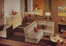 Combination Dining-Living Room in New York 1938