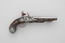 Combination Flintlock Pistol and Concealed Dagger, Italian, Bargi, ca. 1690. Creator: Matteo Cecchi