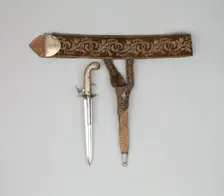 Combination Hunting Dagger and Double-Barrel Percussion Pistol... of Emperor Maximilian..., 1864/67. Creator: Joseph-Célestin Dumonthier