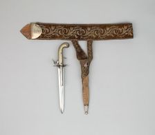Combination Hunting Dagger and Double-Barrel Percussion Pistol... of Emperor Maximilian..., 1864/67. Creator: Joseph-Célestin Dumonthier