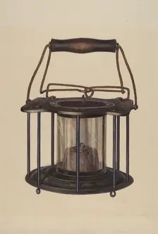 Combination Lantern/Stove, c. 1939. Creator: Edward L Loper