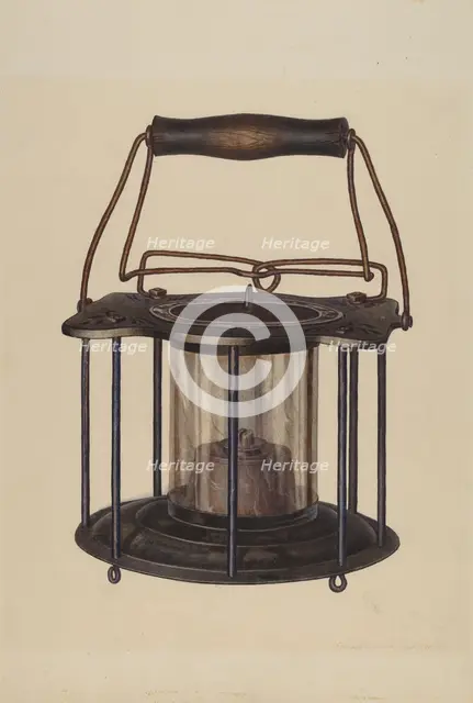 Combination Lantern/Stove, c. 1939. Creator: Edward L Loper.