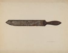Combination Saw/Knife, 1938. Creator: George Roehl
