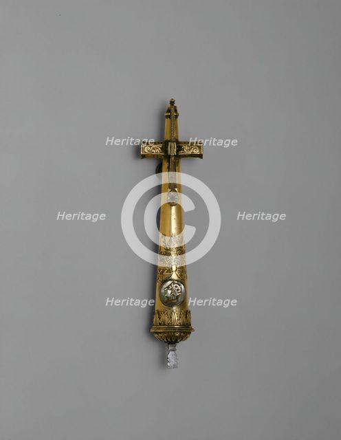 Combination Spanner-Primer Flask-Screwdriver with the Coat of Arms of the Haller von..., c. 1600. Creator: Unknown.