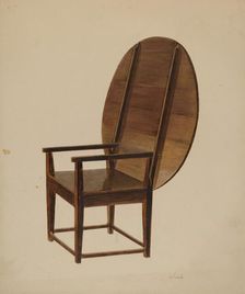 Combination Table and Chair (as chair), c. 1938. Creator: Joseph Sudek