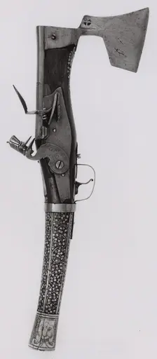Combined Axe and Flintlock Pistol, Germany, Axe, 1570/1600 Pistol, 1670/1700. Creator: Unknown