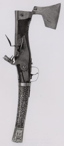 Combined Axe and Flintlock Pistol, Germany, Axe, 1570/1600 Pistol, 1670/1700. Creator: Unknown
