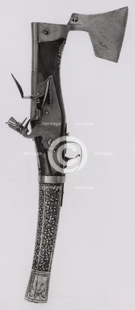 Combined Axe and Flintlock Pistol, Germany, Axe, 1570/1600  Pistol, 1670/1700. Creator: Unknown.