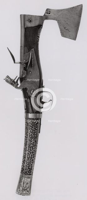 Combined Axe and Flintlock Pistol, Germany, Axe, 1570/1600  Pistol, 1670/1700. Creator: Unknown.