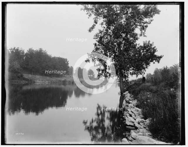Combined locks, boat canal, Wis., between 1880 and 1899. Creator: Unknown.