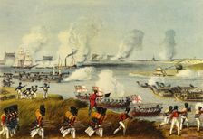 Combined Naval and Military Forces, Burma, 27th March, 1825 (1944). Creators: Thomas Stothard, Henry Pyall