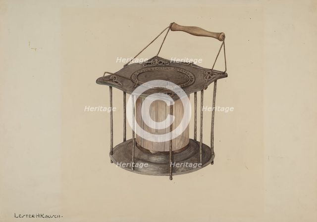 Combined Stove and Lantern, c. 1940. Creator: Lester Kausch.