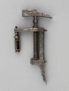 Combined Wheellock Spanner, Turnscrew, and Adjustable Powder Measure, Europe, 17th century. Creator: Unknown