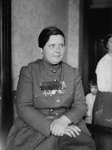 Com'd'r. Marie Bochkareva, 18 Feb 1918. Creator: Bain News Service