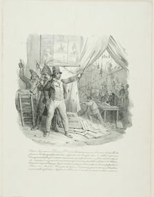 Come in, Ladies and Gentlemen, Inside you'll see the Famous Lithographantoccini Family...F..., 1824. Creators: Hippolyte Bellangé, François le Villain