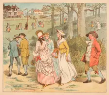 Come Lasses and Lads c1885, (1934). Creator: Randolph Caldecott