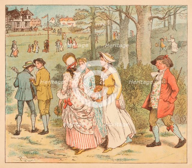 'Come Lasses and Lads', c1885, (1934).  Creator: Randolph Caldecott.
