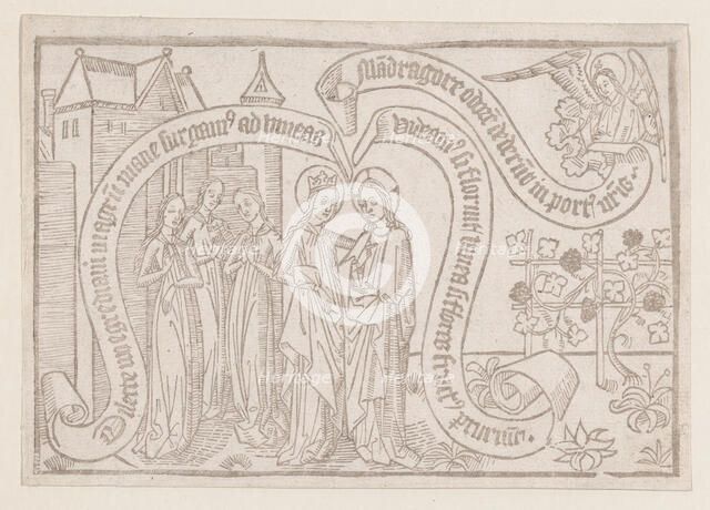 Come My Beloved, Let Us Go Forth Into the Field, illustration from a Canticum Canticor..., ca. 1465. Creator: Anon.