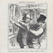 Come on... don't be such a bourgeois.... at least have a look at this Courbet! Le Charivari, June... Creator: Honore Daumier